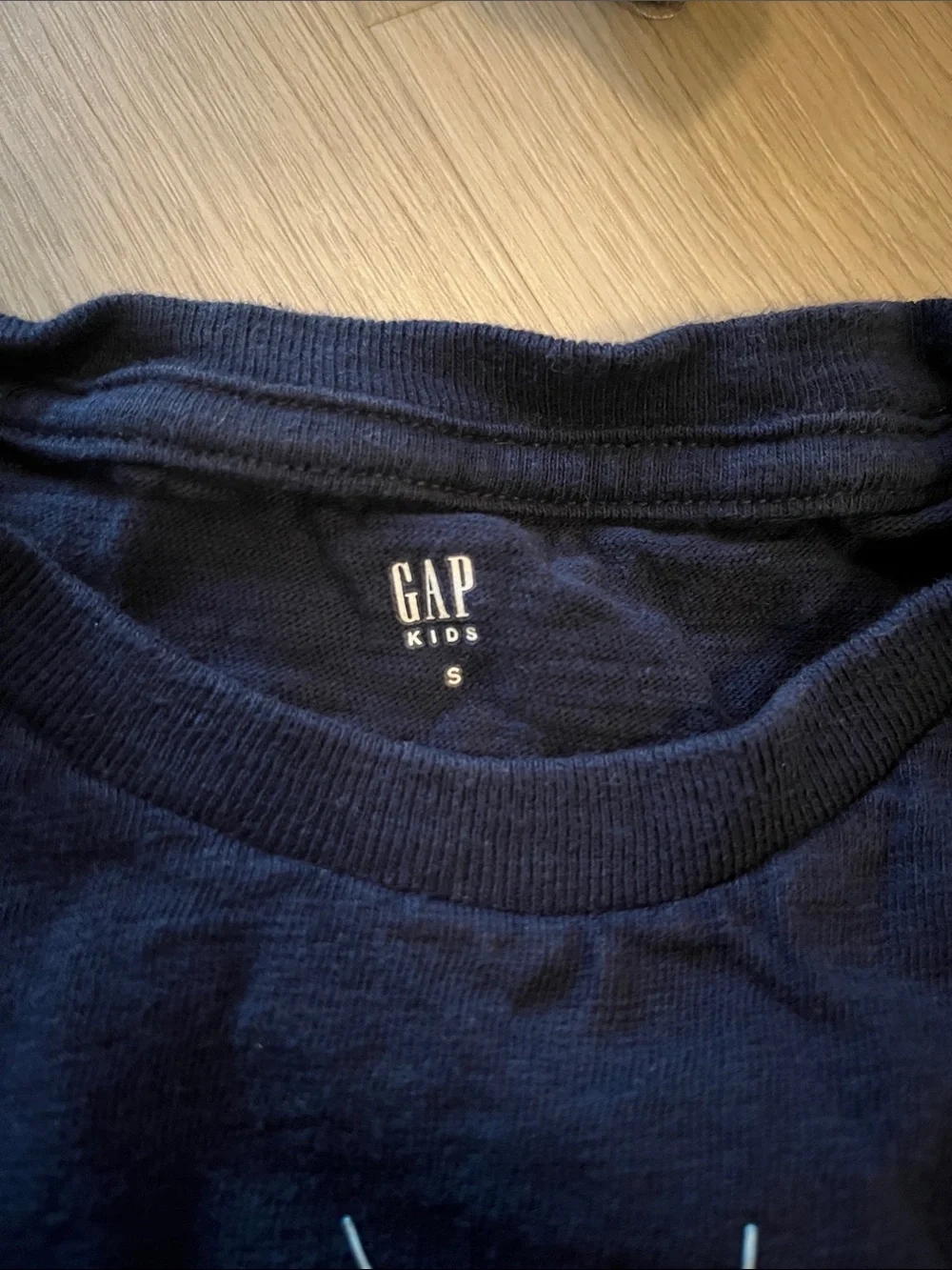 GAP Kids Navy Tee with shark Front Graphic